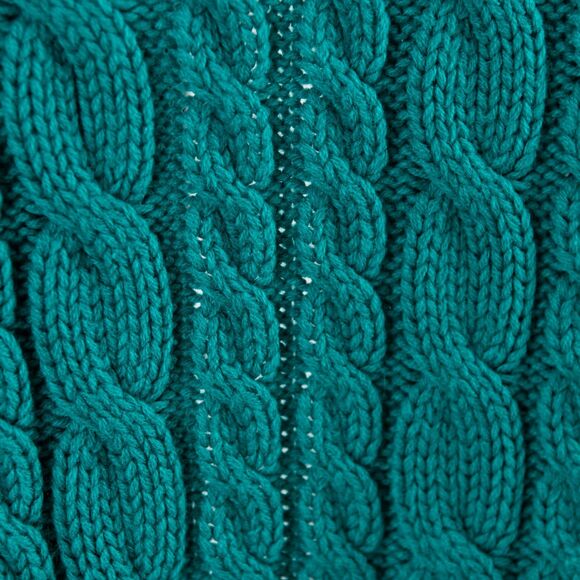 Vintage Joan Harper green cable knit cardigan sweater size M - Picture 5 of 6